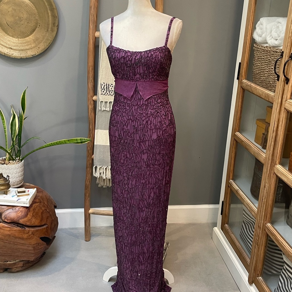 Elegant Purple Evening Gown